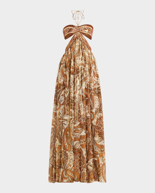 Kimmy Halter Cut-Out Gown